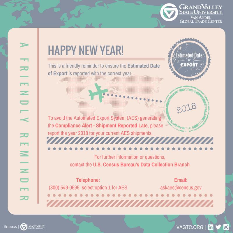 AES Reporting Reminder 2018